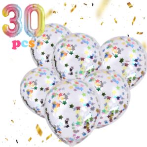 [30個] 紙吹雪入りバルーン 飾り イベント コンフェッティバルーン