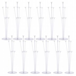 [クリア／12セット] バルーンスタンド バルーンスティック イベント 飾り