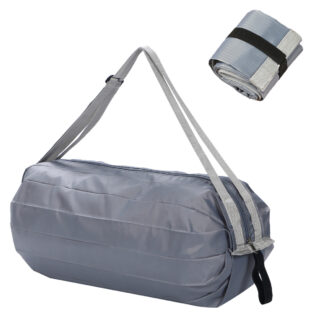 スパっとたためる買い物バッグ (シルバー)