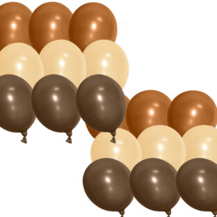 くすみカラー バルーン ブラウン (3カラー／各6個ずつ)